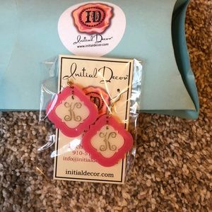 Initial Decor K Earrings